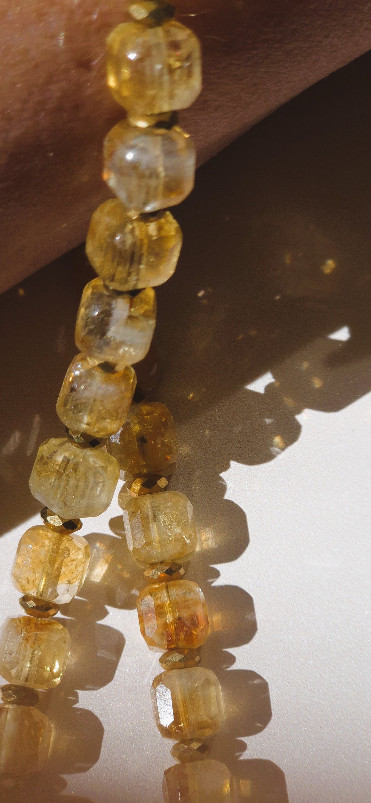Collier Citrine perle de culture