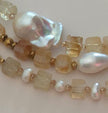 COLLIER CITRINE PERLE BAROQUE