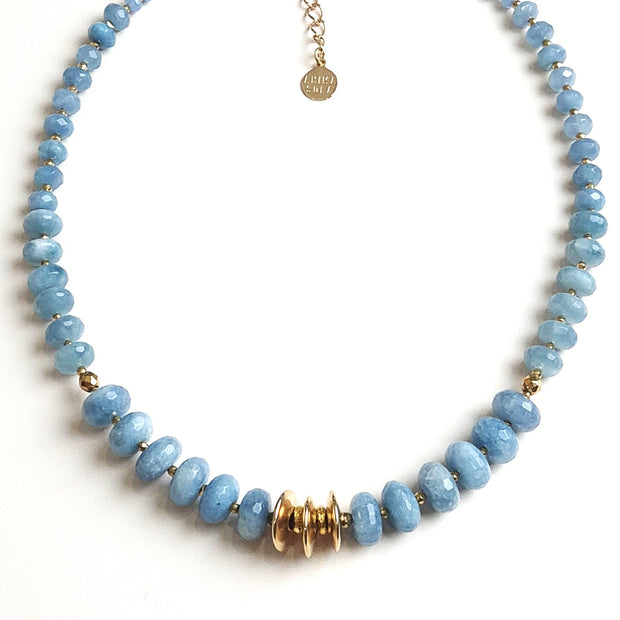 COLLIER AIGUE MARINE