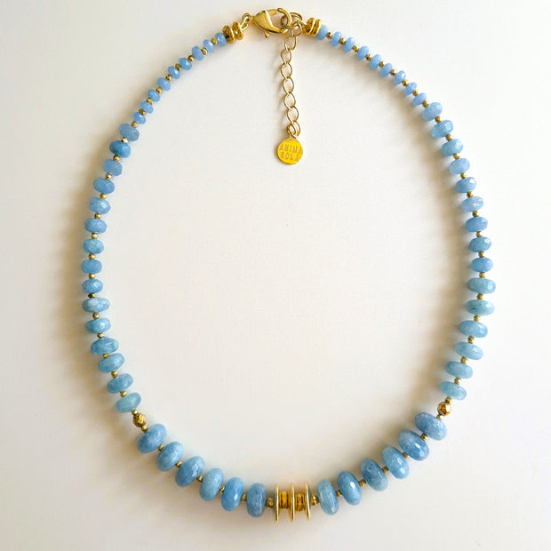 Collier Aigue marine