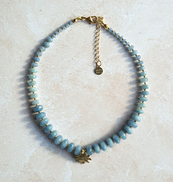 Collier Stella Aigue marine