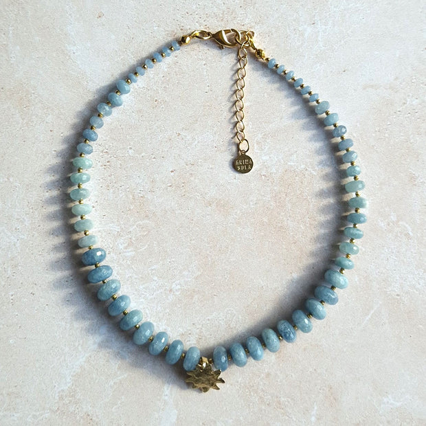 Collier Stella Aigue marine