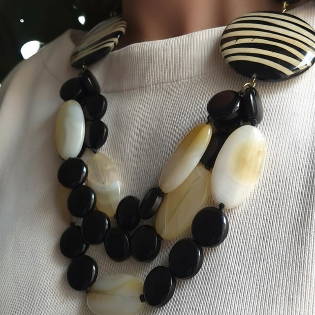 Collier ZEBRA 3 rangs