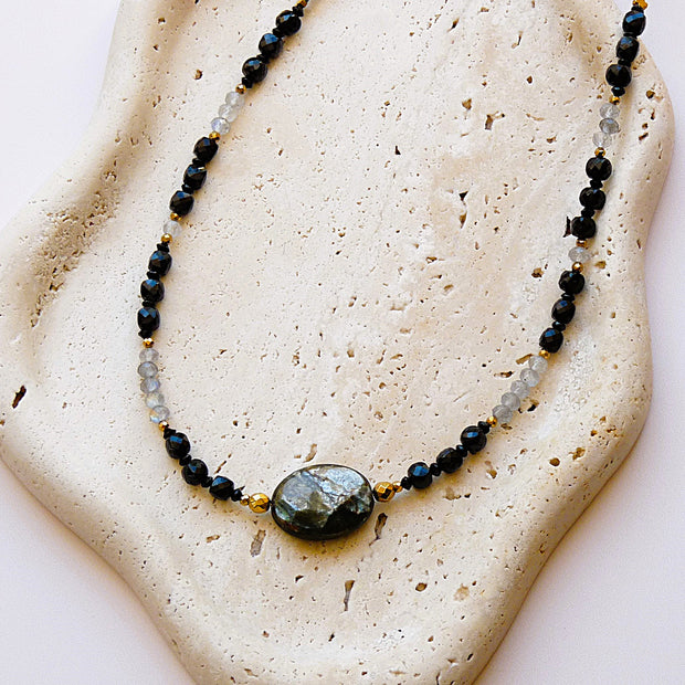 Collier Nox Golden Mica