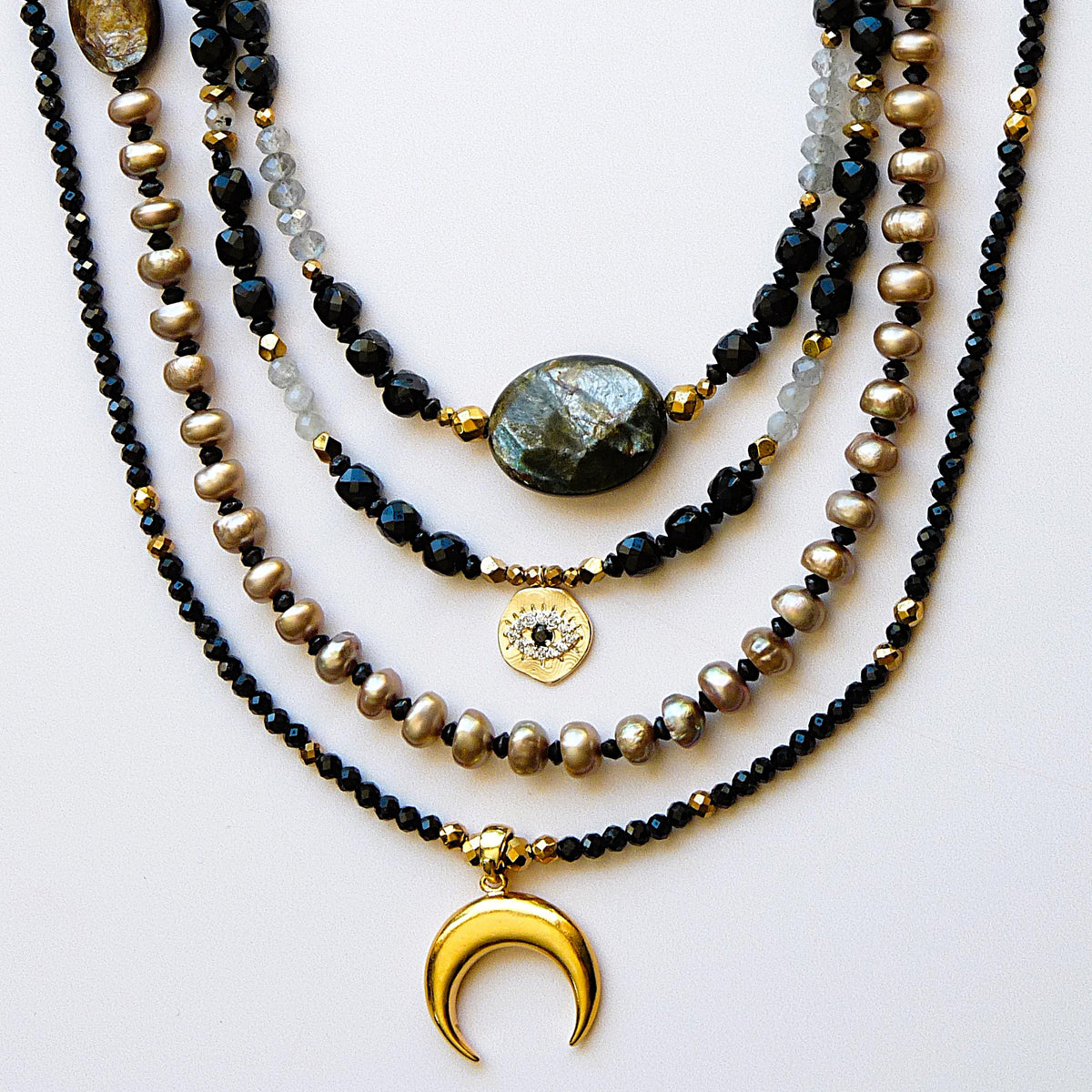 Collier Nox Golden Mica