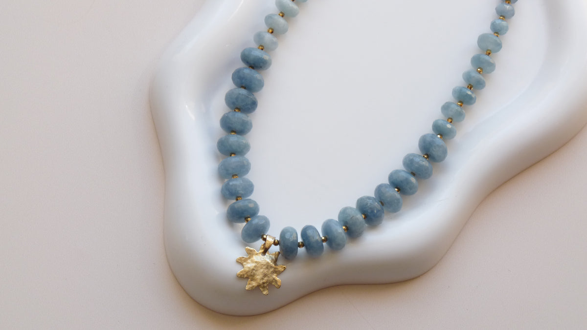 Collier Stella Aigue marine