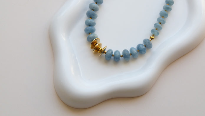 COLLIER AIGUE MARINE