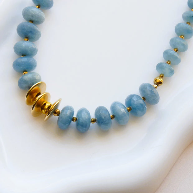 Collier Aigue marine