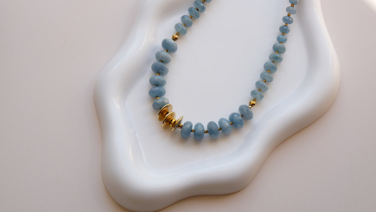 COLLIER AIGUE MARINE