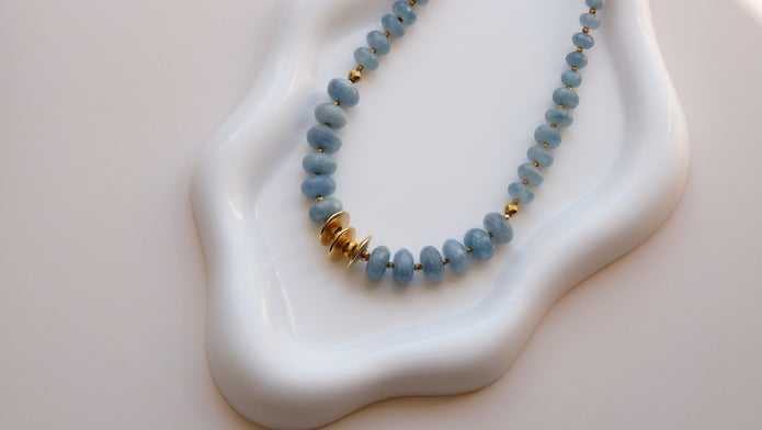 COLLIER AIGUE MARINE