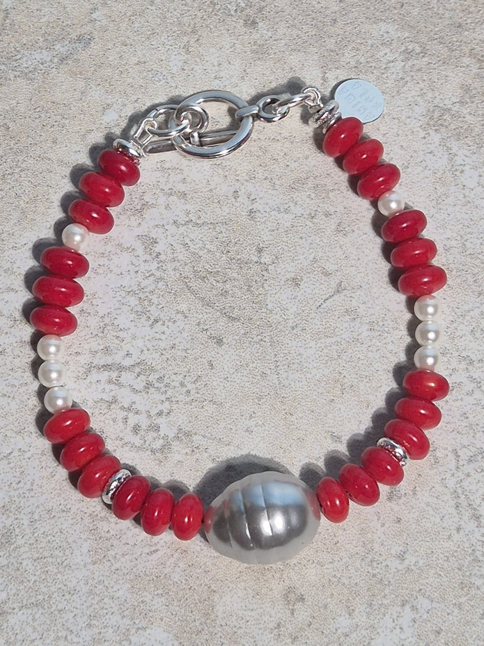 Bracelet SIROCCO ARGENT & NACRE